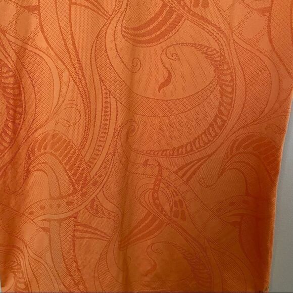 Adidas T-Shirt Top Orange Athletic Workout Athleisure Casual Sheer Climacool - Picture 4 of 12